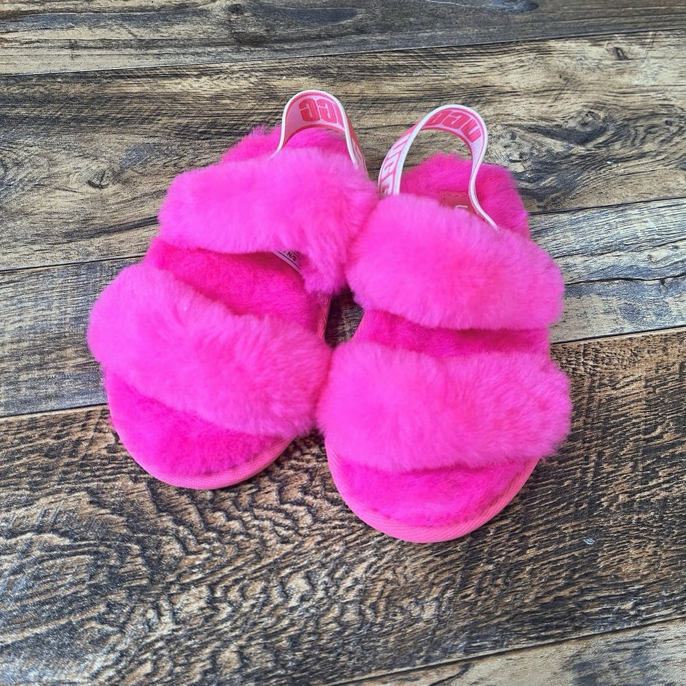 UGG Oh Yeah Slingback Slippers Toddler Girls 9 Hot Pink Girly
